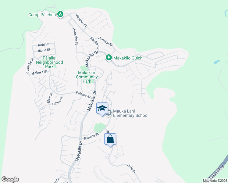 map of restaurants, bars, coffee shops, grocery stores, and more near 92-1025 Okaa Street in Kapolei