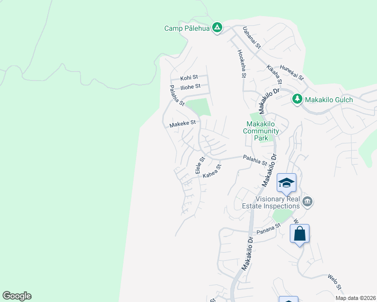 map of restaurants, bars, coffee shops, grocery stores, and more near 92-1218 Palahia Street in Kapolei