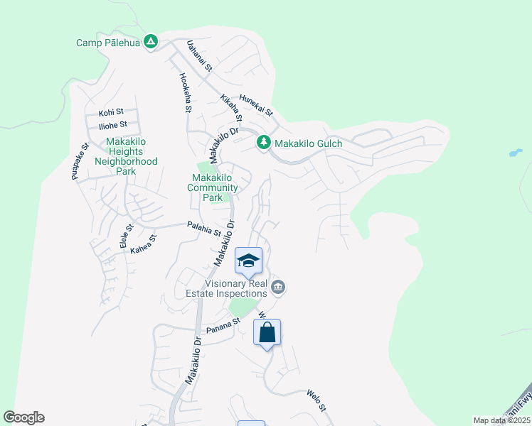 map of restaurants, bars, coffee shops, grocery stores, and more near 92-1007 Alaa Street in Kapolei