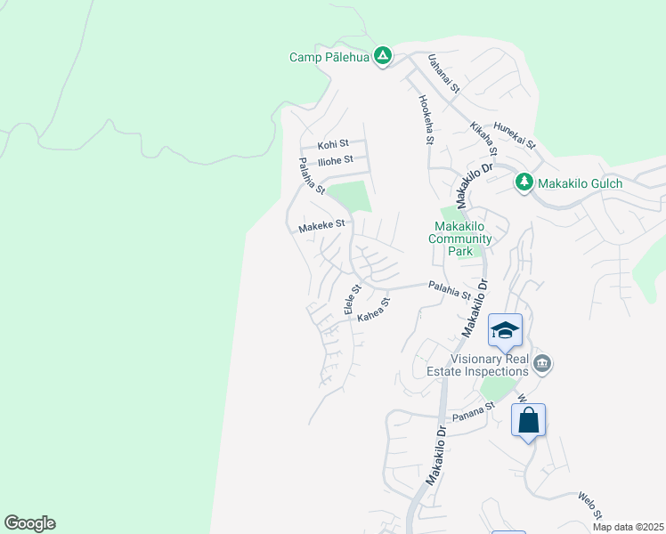 map of restaurants, bars, coffee shops, grocery stores, and more near 92-1202 Palahia Street in Kapolei