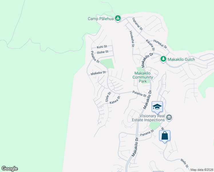 map of restaurants, bars, coffee shops, grocery stores, and more near 92-1175 Palahia Street in Kapolei