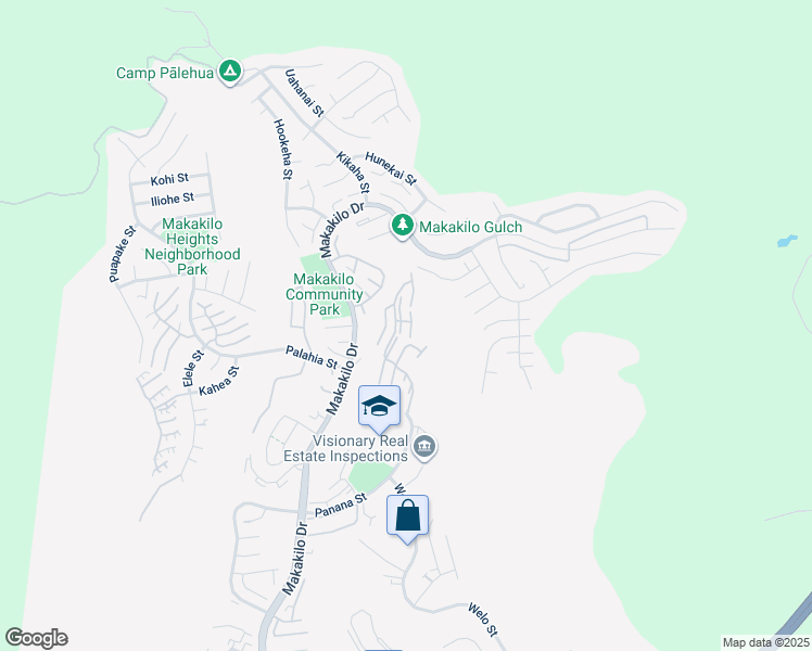 map of restaurants, bars, coffee shops, grocery stores, and more near 92-1031 Alaa Street in Kapolei