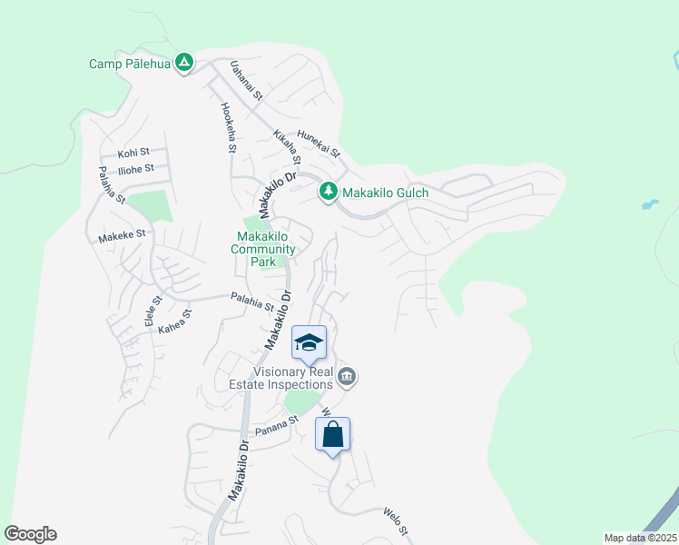 map of restaurants, bars, coffee shops, grocery stores, and more near 92-1021 Nou Street in Kapolei