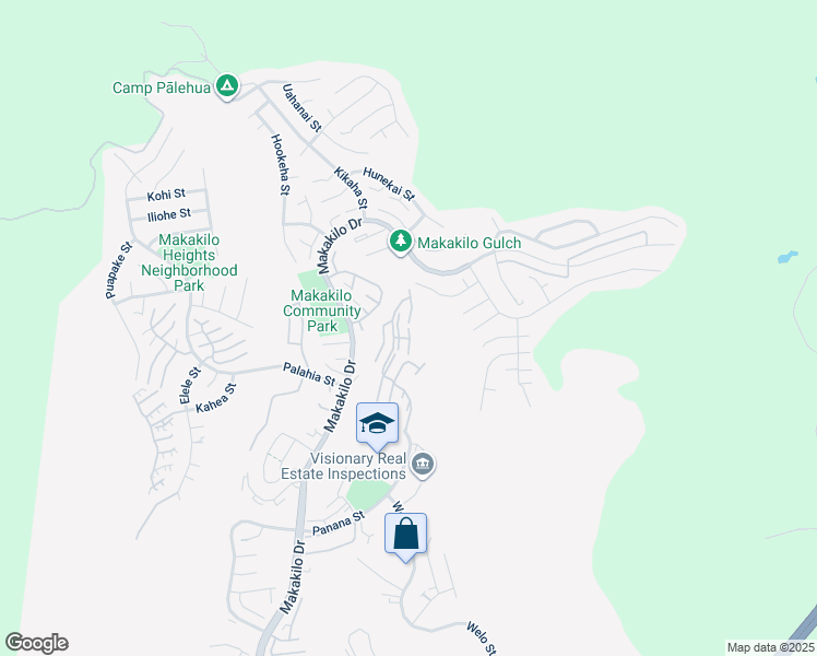 map of restaurants, bars, coffee shops, grocery stores, and more near 0 Nou Street in Kapolei