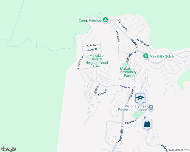 map of restaurants, bars, coffee shops, grocery stores, and more near 92-1175 Palahia Street in Kapolei