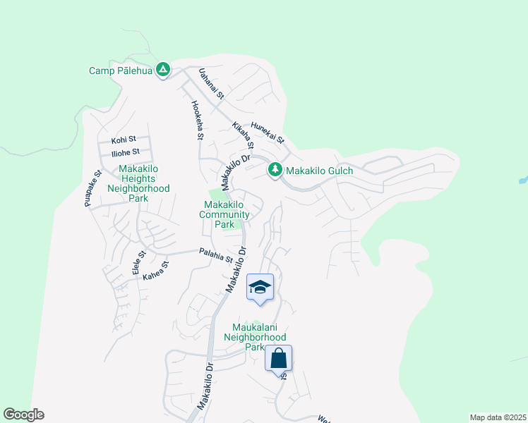 map of restaurants, bars, coffee shops, grocery stores, and more near 92-1138 Makamai Loop in Kapolei
