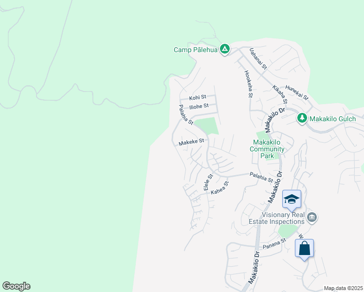 map of restaurants, bars, coffee shops, grocery stores, and more near 92-6050 Makeke Street in Kapolei