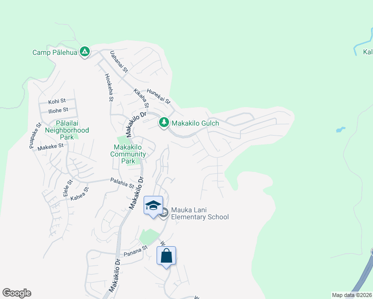 map of restaurants, bars, coffee shops, grocery stores, and more near 92-331 Hookili Place in Kapolei