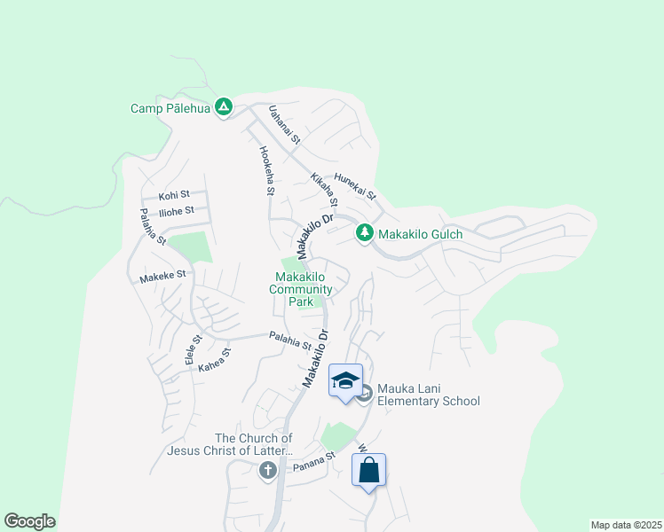 map of restaurants, bars, coffee shops, grocery stores, and more near 92-1166 Makamai Loop in Kapolei