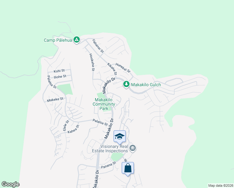 map of restaurants, bars, coffee shops, grocery stores, and more near 92-1159 Makamai Loop in Kapolei