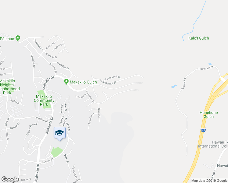 map of restaurants, bars, coffee shops, grocery stores, and more near 92-1433 Makakilo Drive in Kapolei