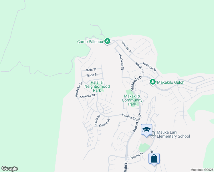 map of restaurants, bars, coffee shops, grocery stores, and more near 92-5006 Limukele Street in Kapolei