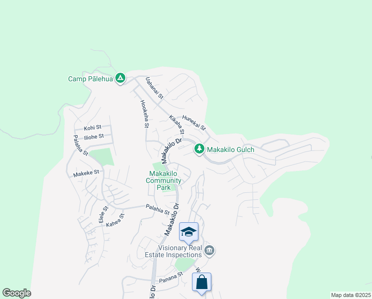 map of restaurants, bars, coffee shops, grocery stores, and more near 92-1264 Makakilo Drive in Kapolei