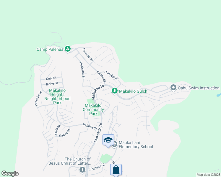 map of restaurants, bars, coffee shops, grocery stores, and more near 92-1215 Hauone Street in Kapolei