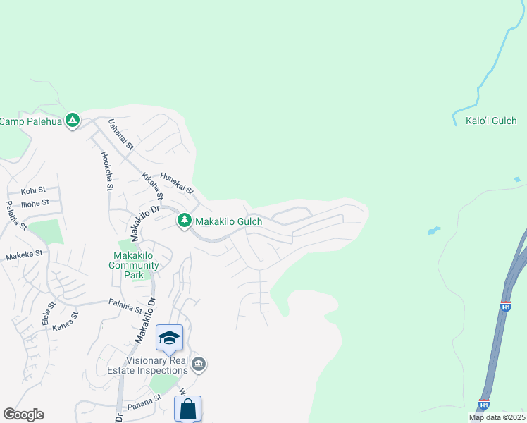 map of restaurants, bars, coffee shops, grocery stores, and more near 92-1008 Luawainui Street in Kapolei