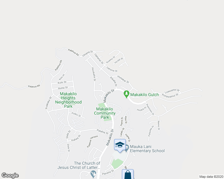 map of restaurants, bars, coffee shops, grocery stores, and more near 92-1210 Makakilo Drive in Kapolei