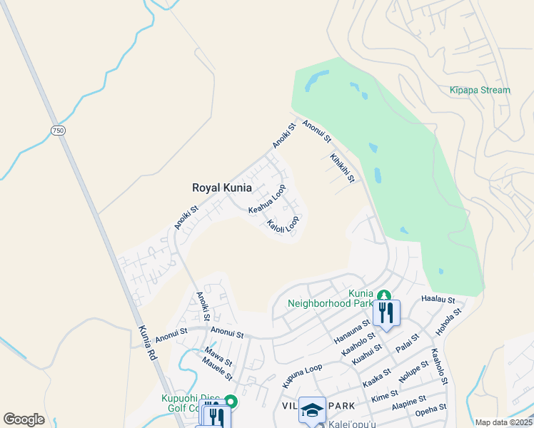 map of restaurants, bars, coffee shops, grocery stores, and more near 94-1006 Kaloli Loop in Waipahu