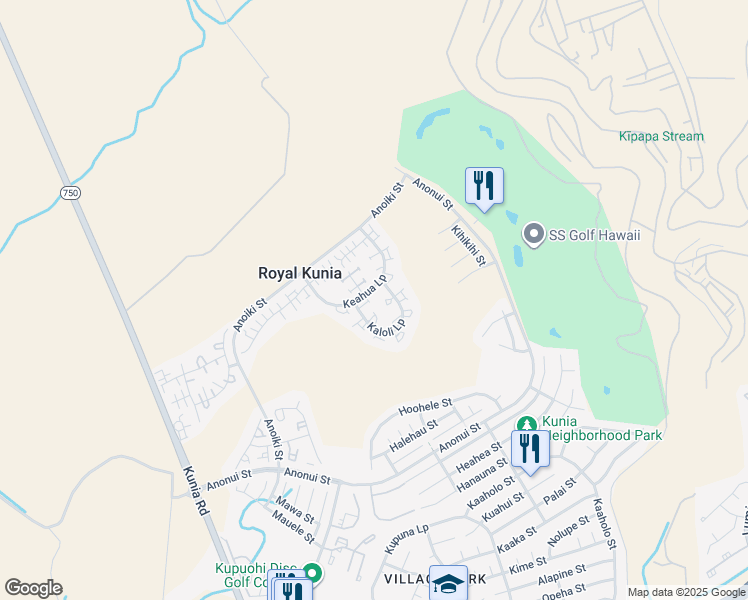 map of restaurants, bars, coffee shops, grocery stores, and more near 94-1006 Kaloli Loop in Waipahu
