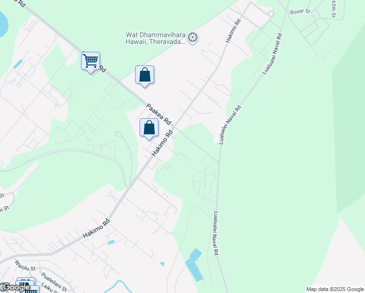 map of restaurants, bars, coffee shops, grocery stores, and more near 87-871 Hakimo Road in Waianae