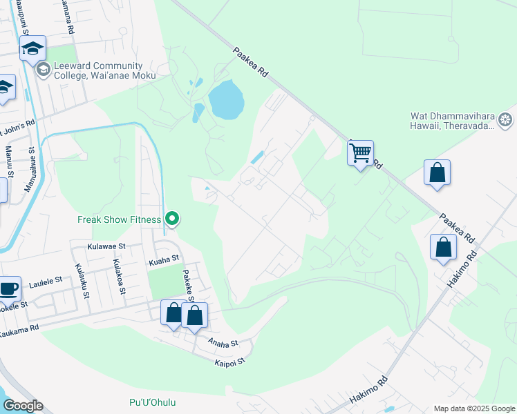 map of restaurants, bars, coffee shops, grocery stores, and more near 87-948 Apuupuu Road in Waianae