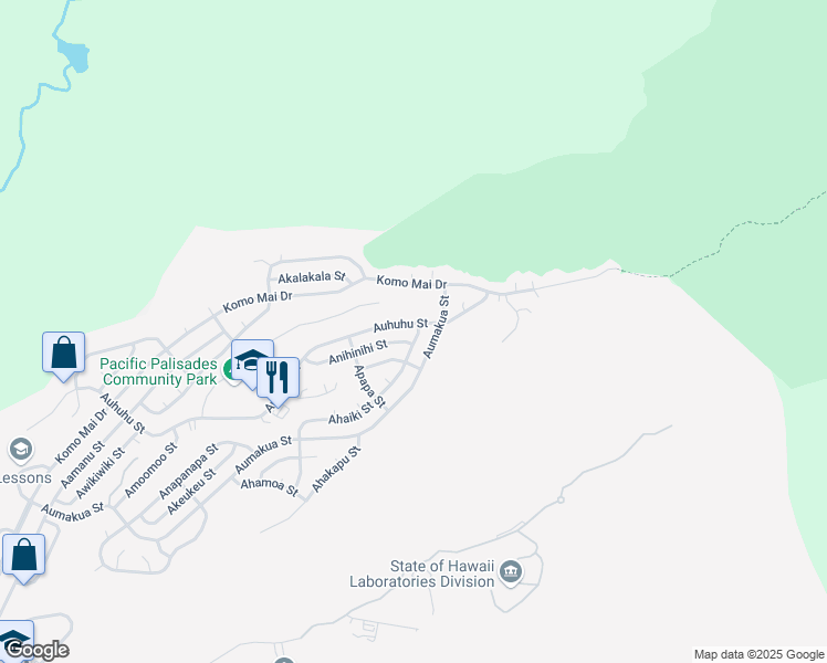 map of restaurants, bars, coffee shops, grocery stores, and more near 2438 Ahaiki Street in Pearl City