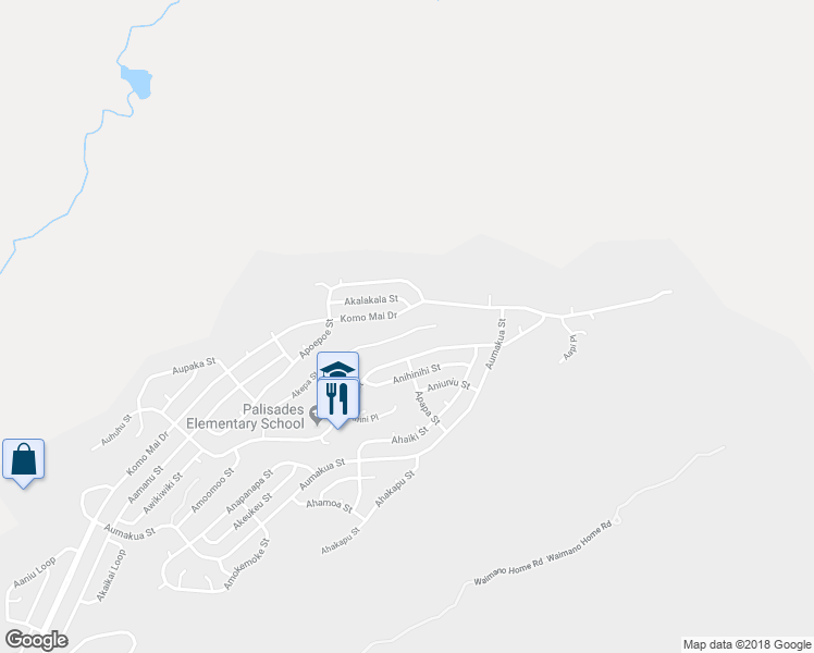 map of restaurants, bars, coffee shops, grocery stores, and more near 2528 Akepa Street in Pearl City