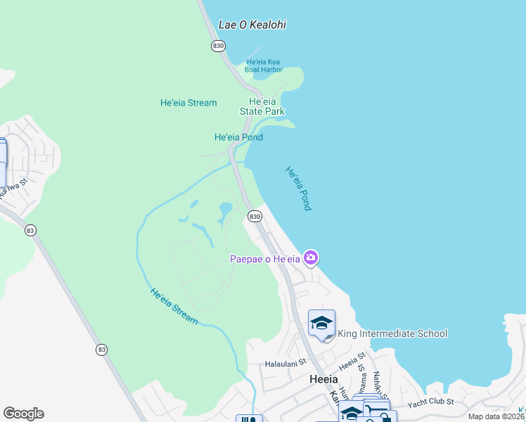 map of restaurants, bars, coffee shops, grocery stores, and more near 46-334 Ikiiki Street in Kaneohe