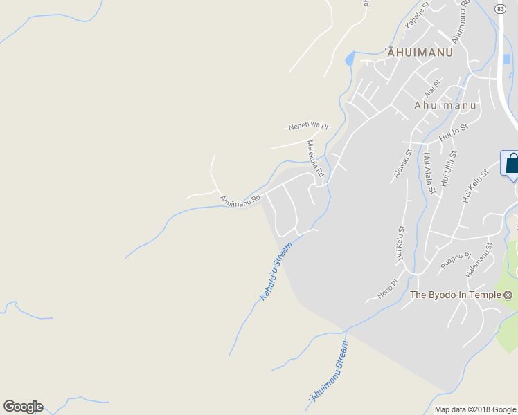 map of restaurants, bars, coffee shops, grocery stores, and more near 47-716 Ahuimanu Road in Kaneohe