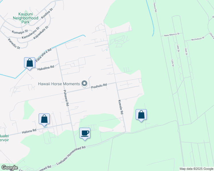 map of restaurants, bars, coffee shops, grocery stores, and more near 86-302 Puuhulu Place in Waianae