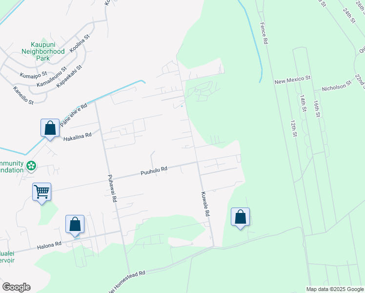 map of restaurants, bars, coffee shops, grocery stores, and more near 86-253 Kuwale Road in Waianae