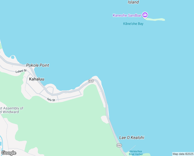 map of restaurants, bars, coffee shops, grocery stores, and more near 47-89 Kamehameha Highway in Kaneohe