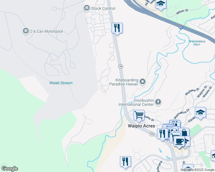 map of restaurants, bars, coffee shops, grocery stores, and more near 2792-2806 Alapa Loop in Wahiawā