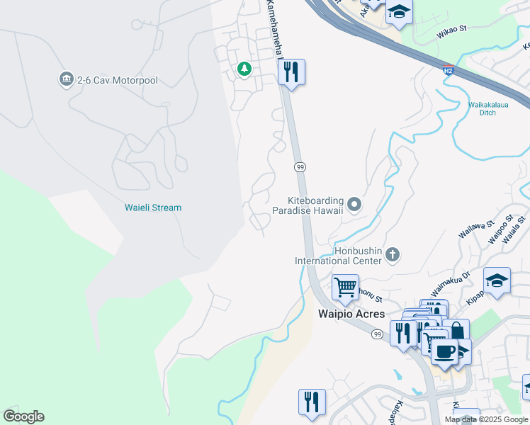 map of restaurants, bars, coffee shops, grocery stores, and more near 2792-2806 Alapa Loop in Wahiawā