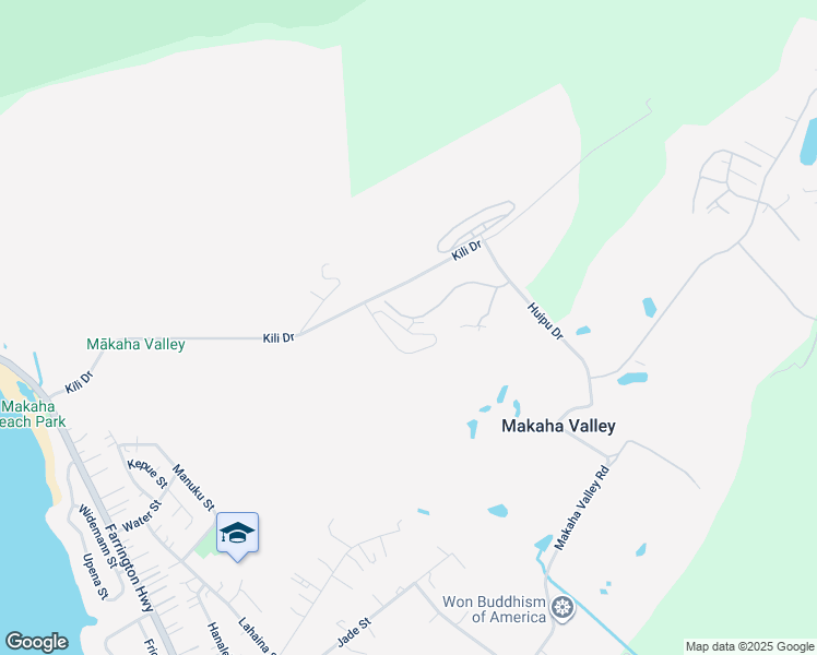 map of restaurants, bars, coffee shops, grocery stores, and more near 84644 Ala Mahiku Street in Waianae