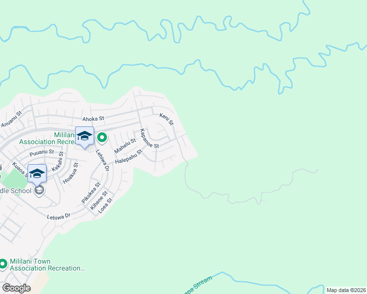 map of restaurants, bars, coffee shops, grocery stores, and more near 95-210 Hainole Place in Mililani