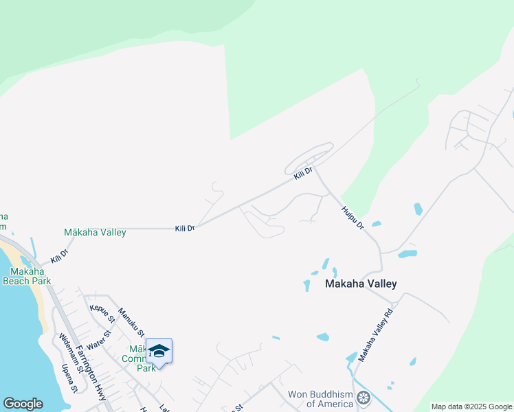 map of restaurants, bars, coffee shops, grocery stores, and more near 84-664 Ala Mahiku Street in Waianae