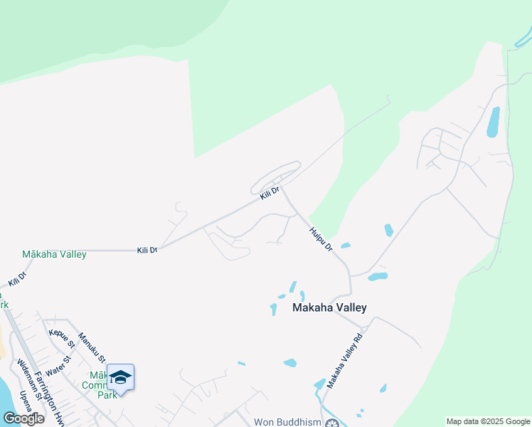 map of restaurants, bars, coffee shops, grocery stores, and more near 84-710 Kili Drive in Waianae