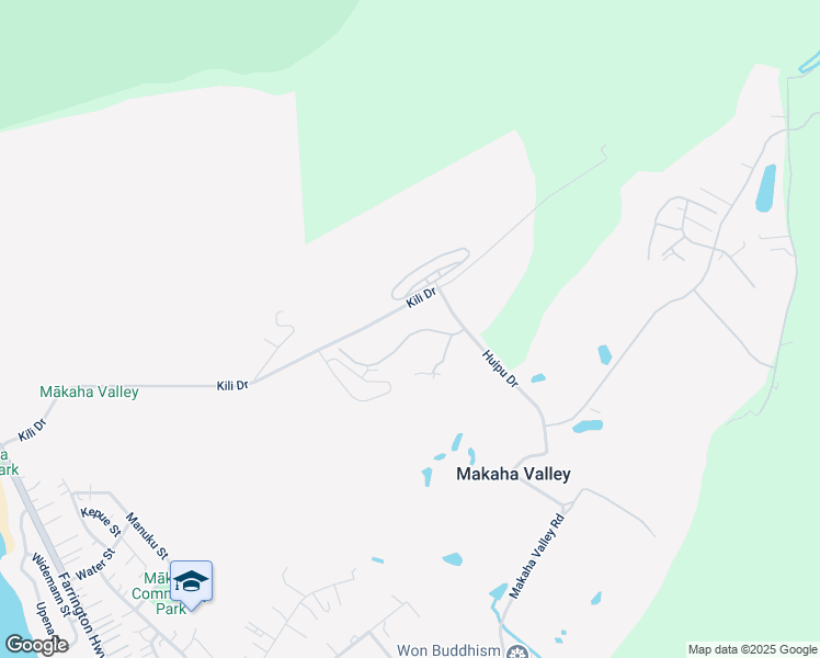 map of restaurants, bars, coffee shops, grocery stores, and more near 84-718 Ala Mahiku Street in Waianae