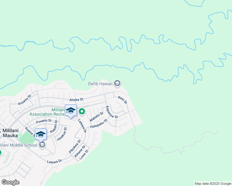 map of restaurants, bars, coffee shops, grocery stores, and more near 95-1245 Ahoka Street in Mililani