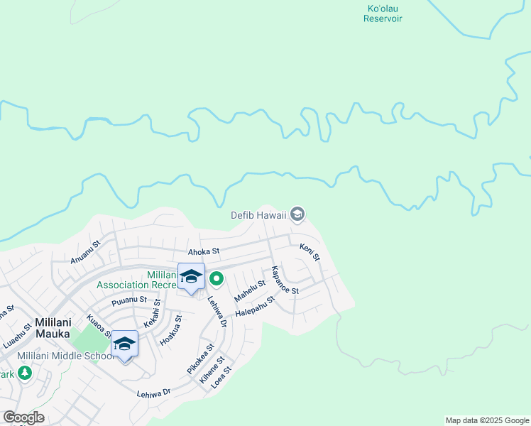 map of restaurants, bars, coffee shops, grocery stores, and more near 95-1008 Kapanoe Street in Mililani