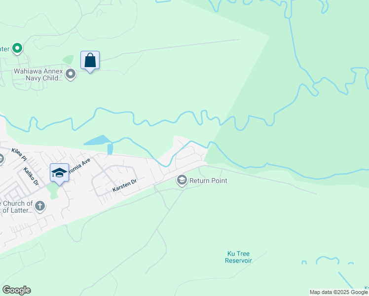 map of restaurants, bars, coffee shops, grocery stores, and more near 0 Nonohe Place in Wahiawa