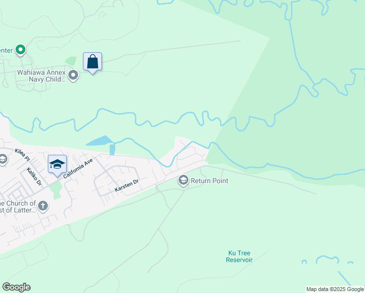 map of restaurants, bars, coffee shops, grocery stores, and more near 37 Nonohe Place in Wahiawa