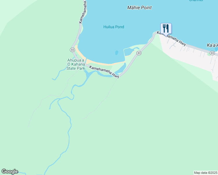 map of restaurants, bars, coffee shops, grocery stores, and more near 52-196 Trout Farm Road in Hauula