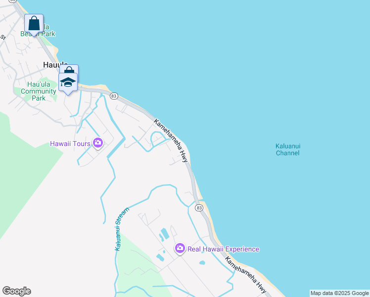 map of restaurants, bars, coffee shops, grocery stores, and more near 53-851 Kamehameha Highway in Hauula