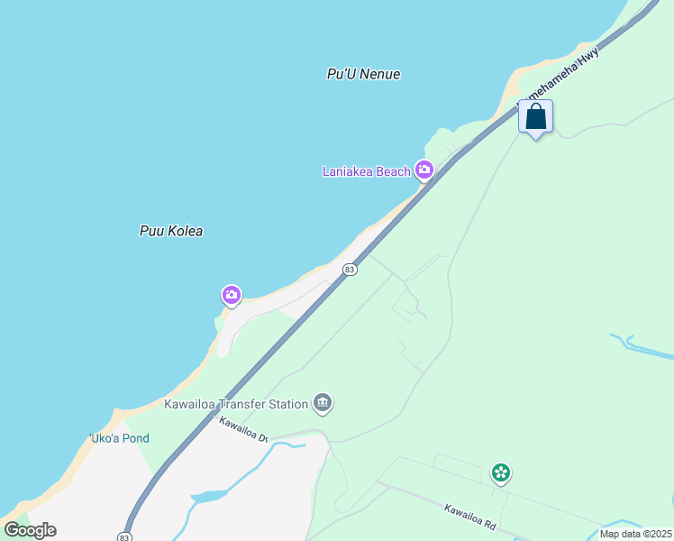 map of restaurants, bars, coffee shops, grocery stores, and more near 61-691 Kamehameha Highway in Haleiwa