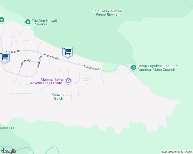 map of restaurants, bars, coffee shops, grocery stores, and more near 59-705 Pupukea Road in Haleiwa