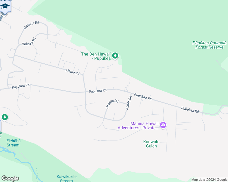 map of restaurants, bars, coffee shops, grocery stores, and more near 59-560 Hoalike Road in Haleiwa