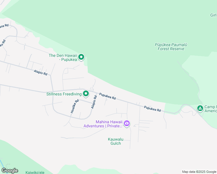 map of restaurants, bars, coffee shops, grocery stores, and more near 59-564 Pupukea Place in Haleiwa