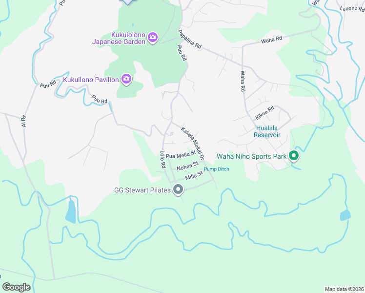 map of restaurants, bars, coffee shops, grocery stores, and more near 1169 Lani Nu'u Street in Kalaheo