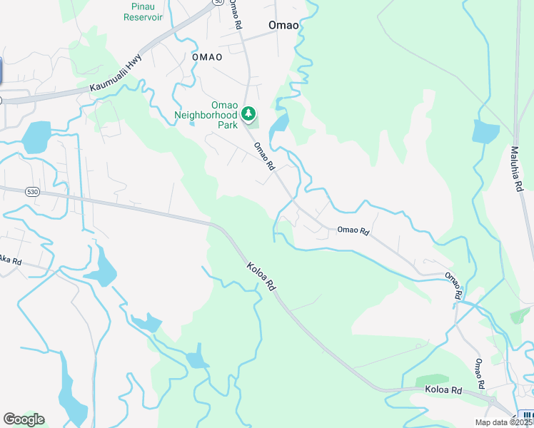 map of restaurants, bars, coffee shops, grocery stores, and more near 3989 Omao Road in Koloa